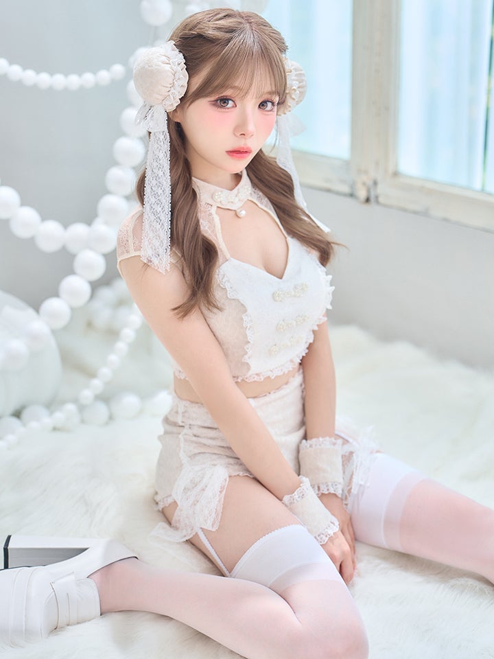 【5点セット】ALVINO Chinois アルヴィノシノワ レースローズチャイナ アイボリー vcsch-260160-2-ac