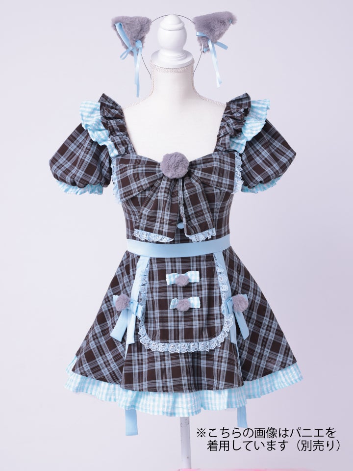 【3点セット】vanityME. × MIYANISHIYAMA おすましネコちゃんドレス ブルー vcsct-260152-2-ac