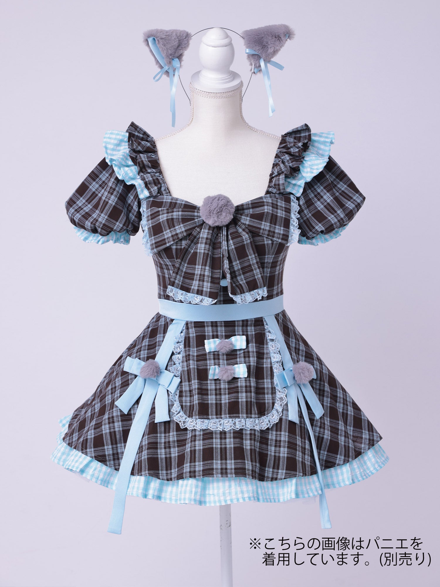 【3点セット】vanityME. × MIYANISHIYAMA おすましネコちゃんドレス ブルー vcsct-260152-2-ac