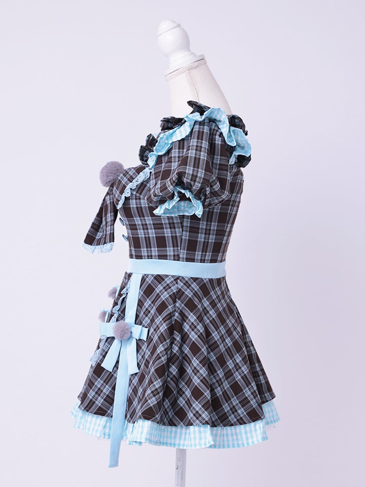 【3点セット】vanityME. × MIYANISHIYAMA おすましネコちゃんドレス ブルー vcsct-260152-2-ac