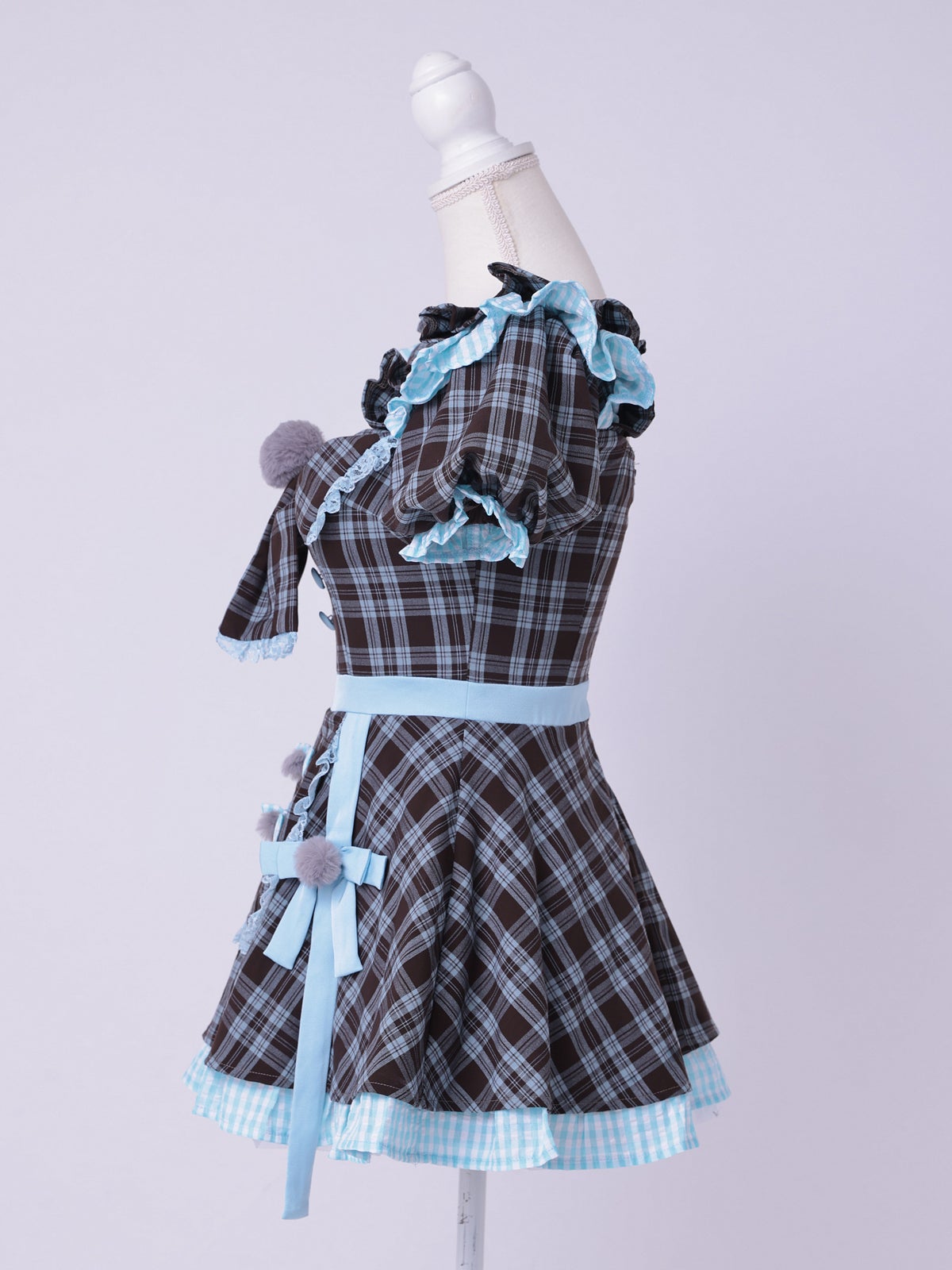 【3点セット】vanityME. × MIYANISHIYAMA おすましネコちゃんドレス ブルー vcsct-260152-2-ac