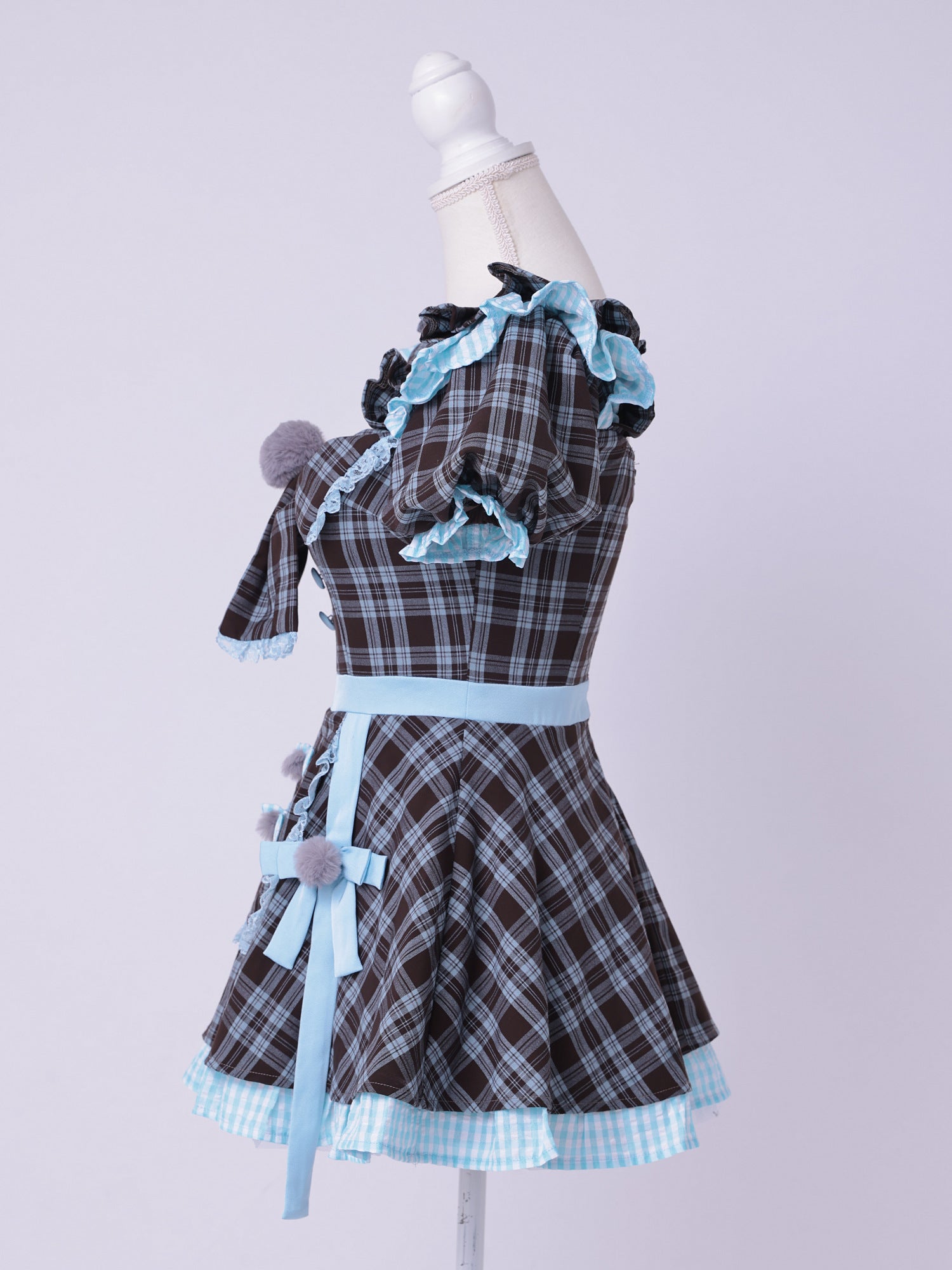 【3点セット】vanityME. × MIYANISHIYAMA おすましネコちゃんドレス ブルー vcsct-260152-2-ac