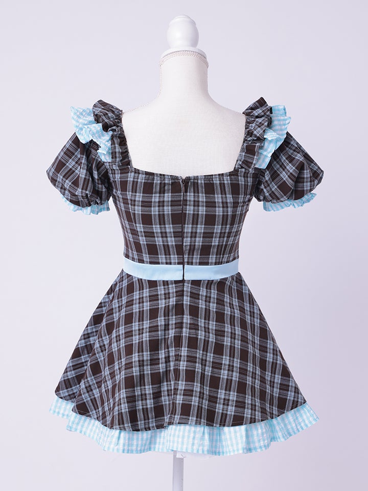 【3点セット】vanityME. × MIYANISHIYAMA おすましネコちゃんドレス ブルー vcsct-260152-2-ac