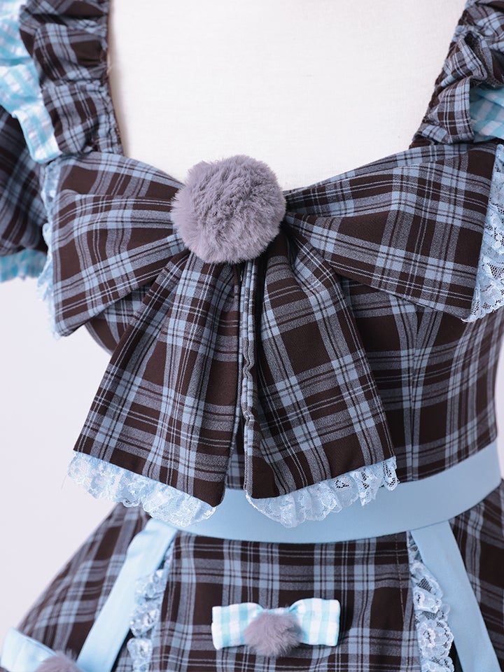 【3点セット】vanityME. × MIYANISHIYAMA おすましネコちゃんドレス ブルー vcsct-260152-2-ac