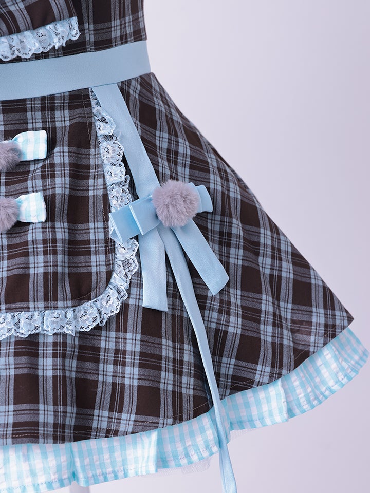 【3点セット】vanityME. × MIYANISHIYAMA おすましネコちゃんドレス ブルー vcsct-260152-2-ac