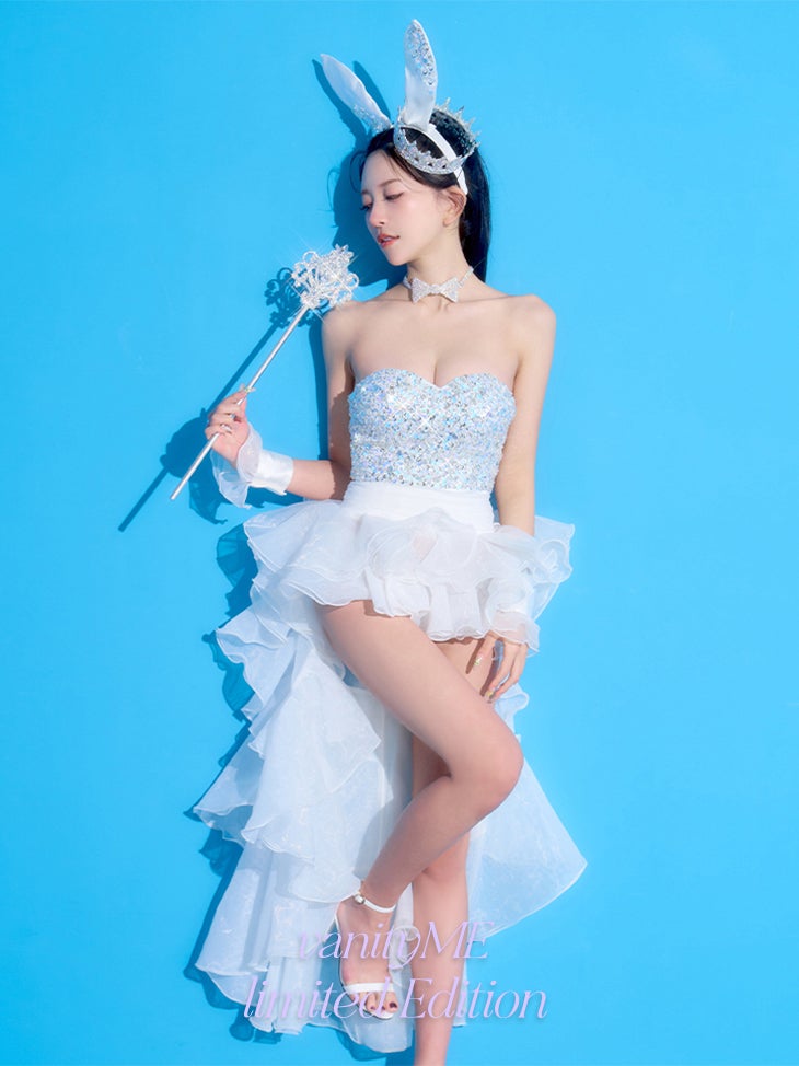【5点セット】venus bunny limited edition ヴィーナスバニー バニーガール ホワイト vcsbn-251212-2-yp-ac