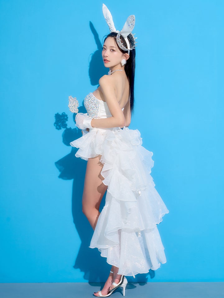【5点セット】venus bunny limited edition ヴィーナスバニー バニーガール ホワイト vcsbn-251212-2-yp-ac
