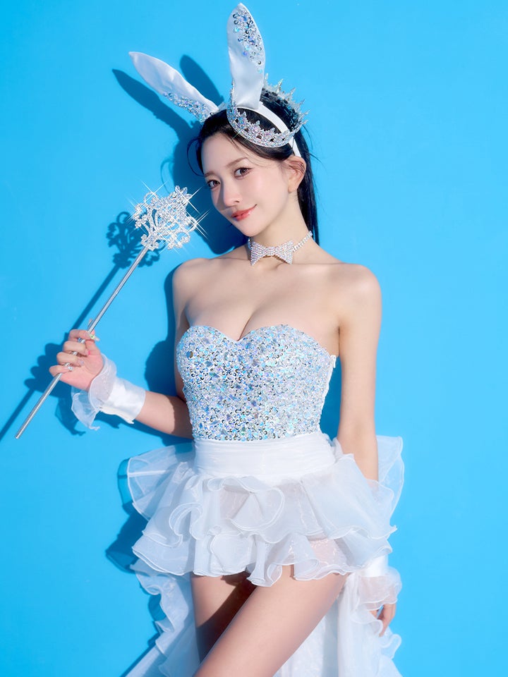 【5点セット】venus bunny limited edition ヴィーナスバニー バニーガール ホワイト vcsbn-251212-2-yp-ac
