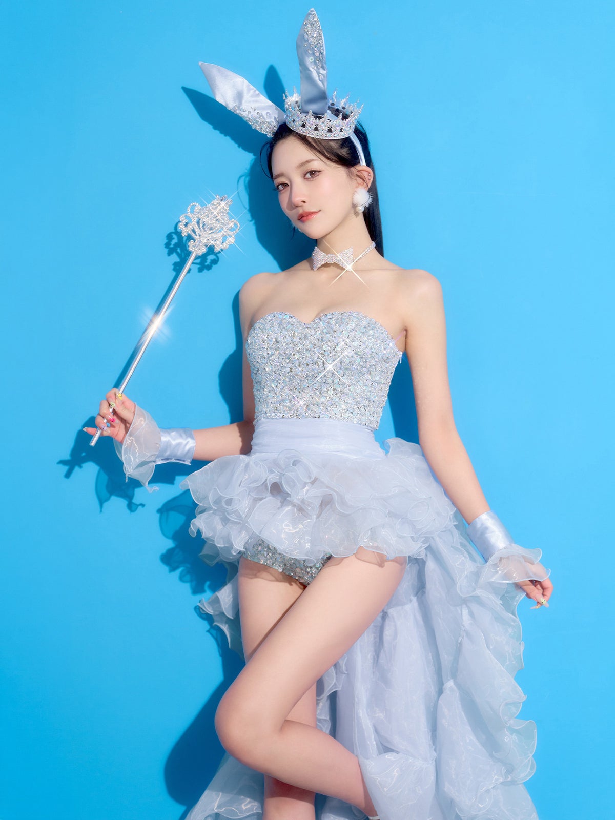 【5点セット】venus bunny limited edition ヴィーナスバニー バニーガール ブルー vcsbn-251212-3-yp-ac