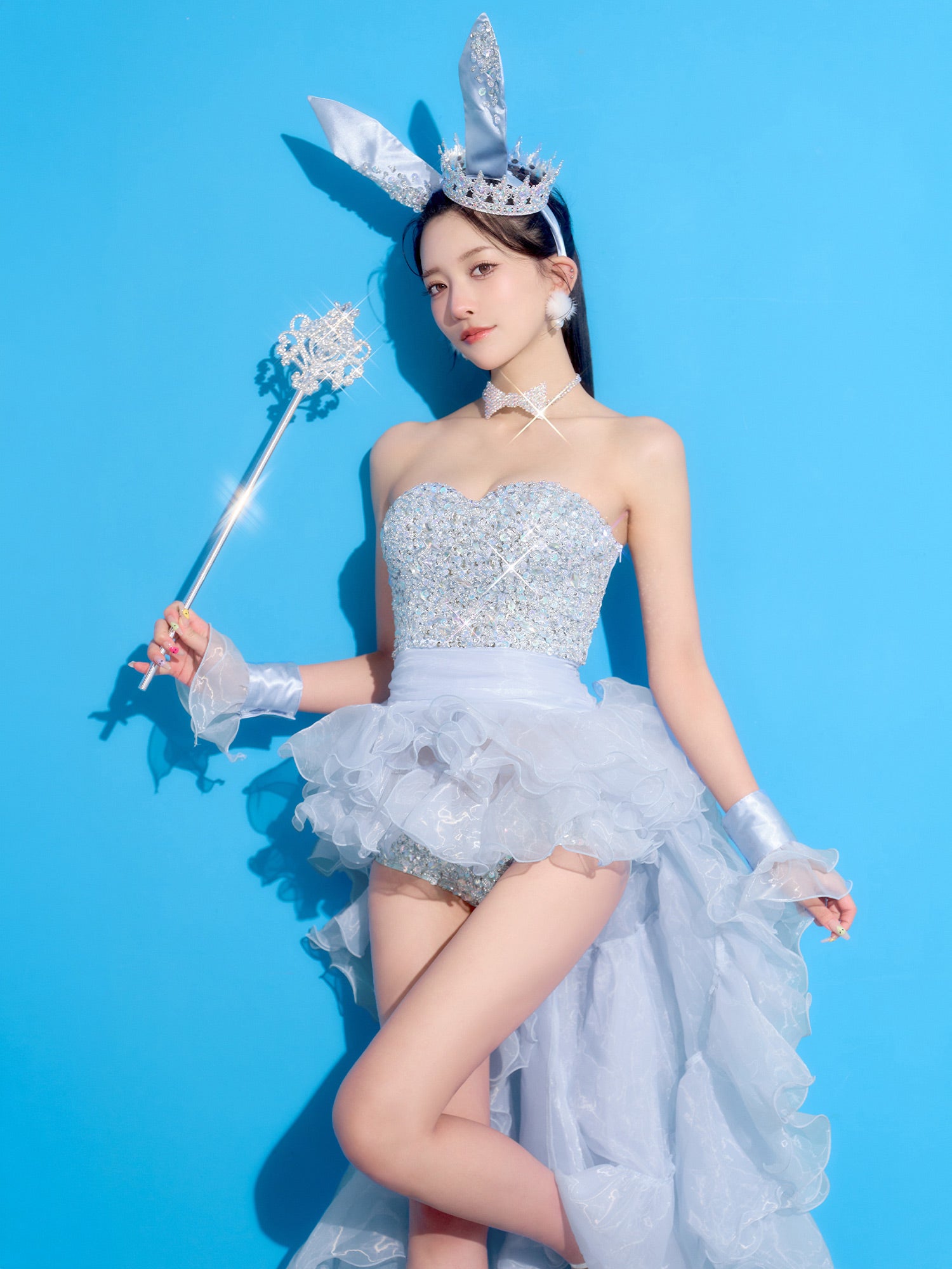 【5点セット】venus bunny limited edition ヴィーナスバニー バニーガール ブルー vcsbn-251212-3-yp-ac