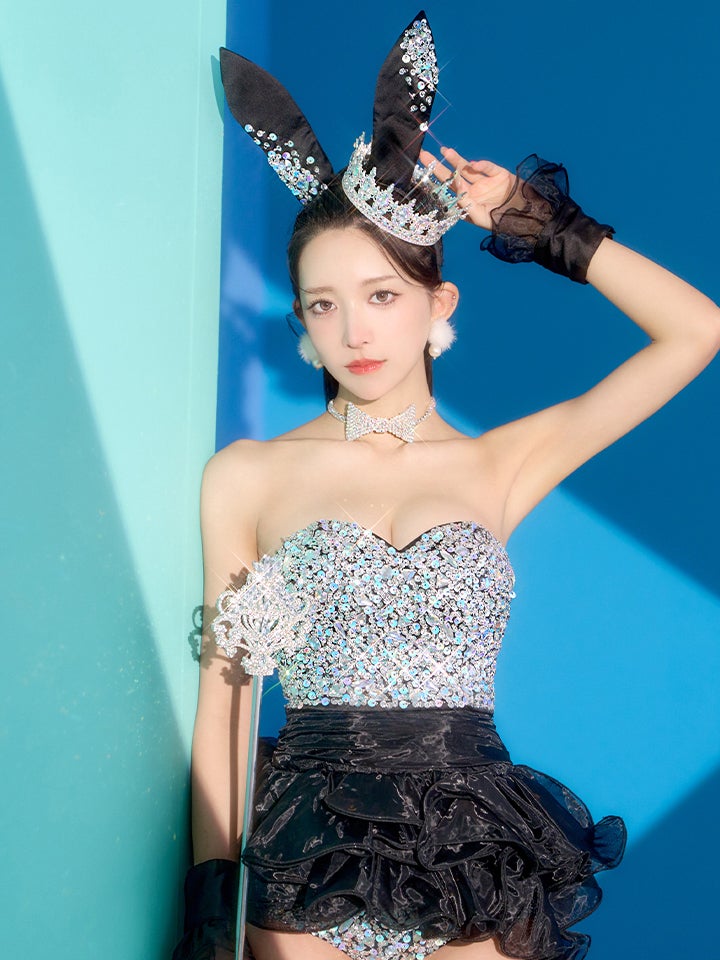 【5点セット】venus bunny limited edition ヴィーナスバニー バニーガール ブラック vcsbn-251212-1-yp-ac