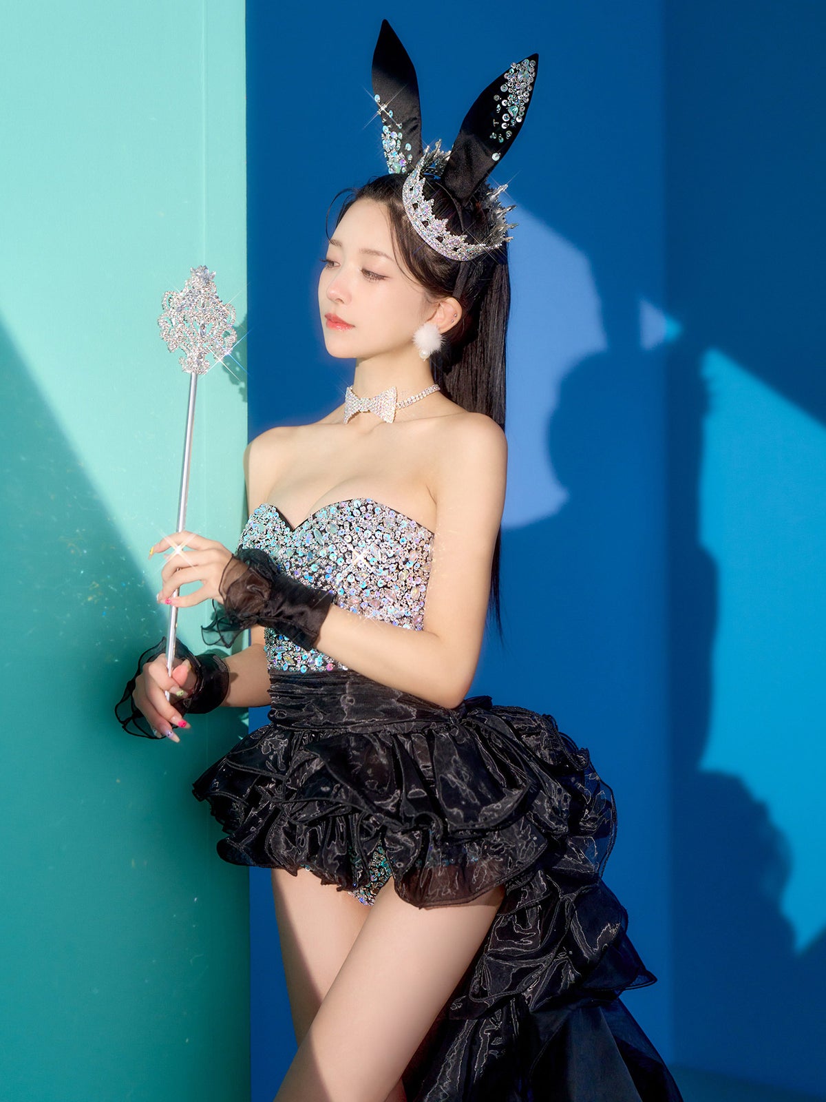 【5点セット】venus bunny limited edition ヴィーナスバニー バニーガール ブラック vcsbn-251212-1-yp-ac
