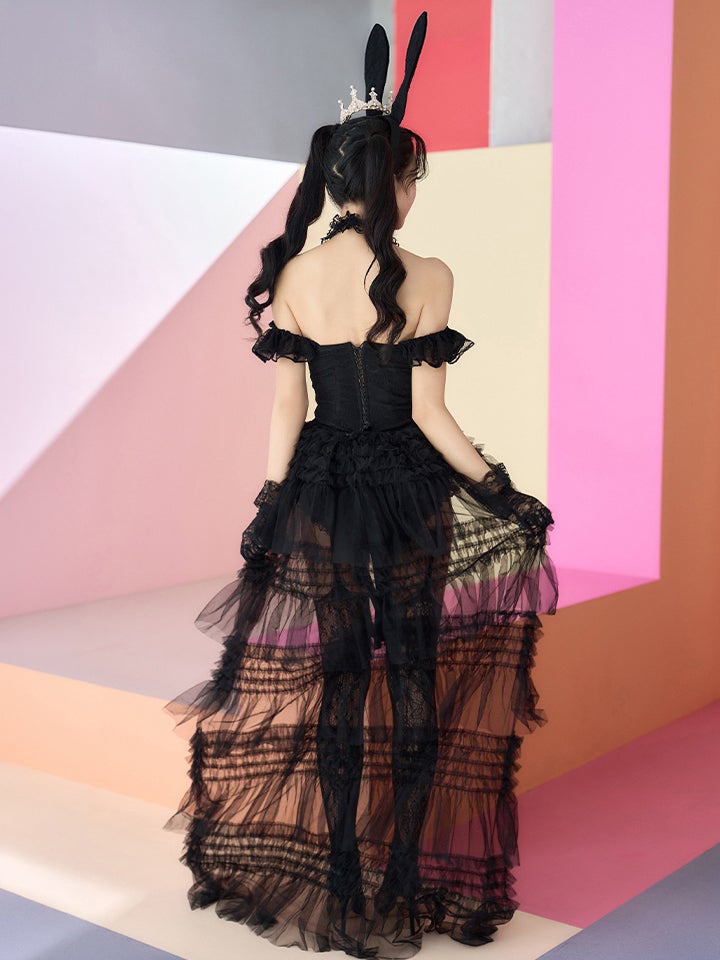 【4点セット】10th BUNNY Black Lace Limited Edition バニーガール vcsbn-260159-ac