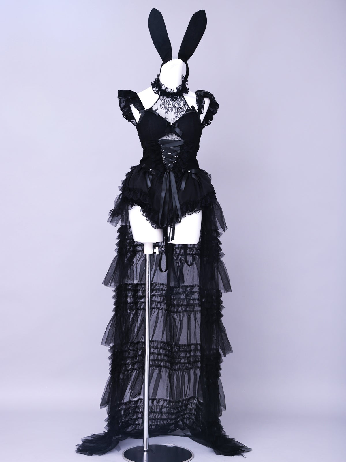 【4点セット】10th BUNNY Black Lace Limited Edition バニーガール vcsbn-260159-ac