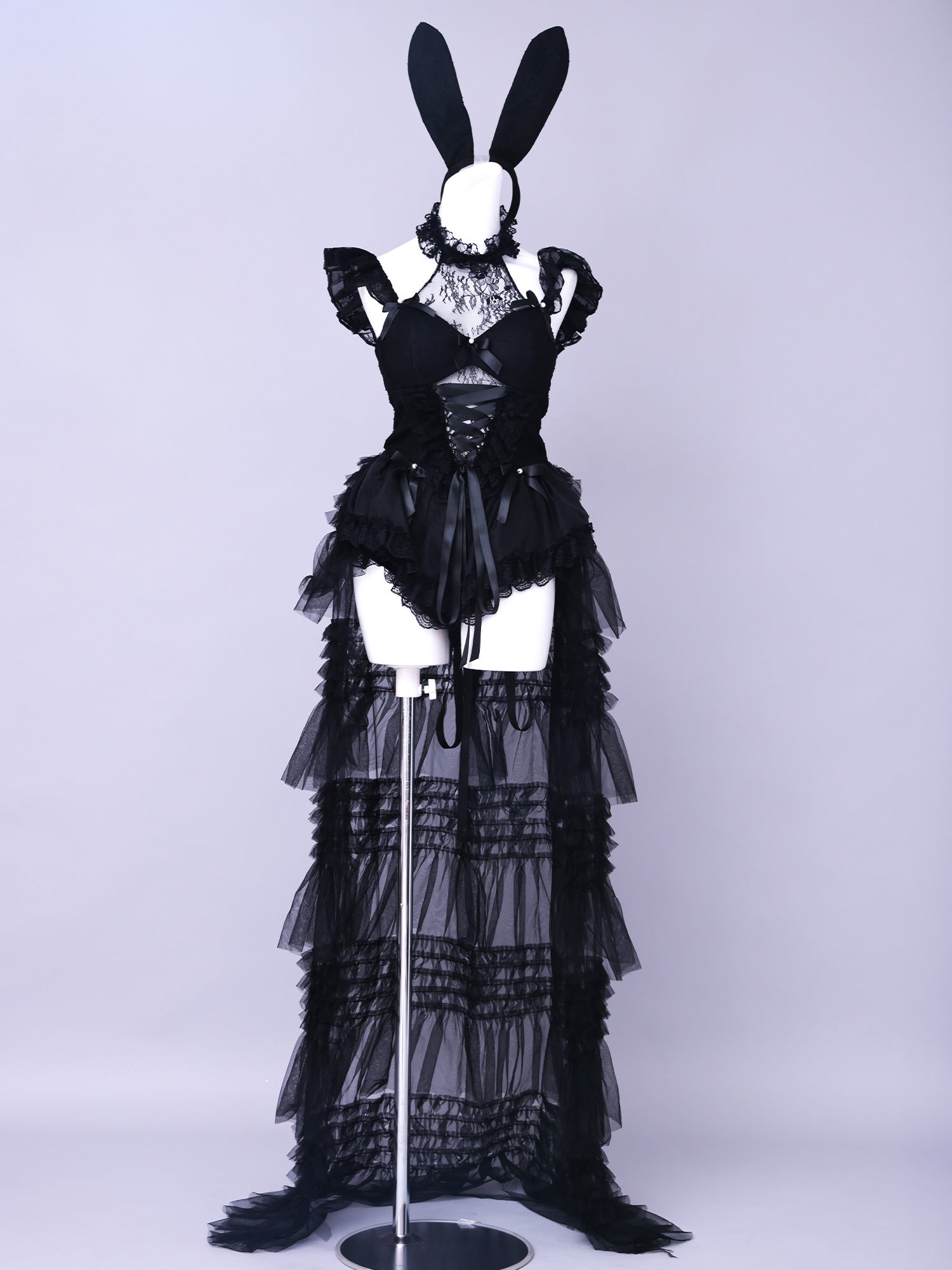 【4点セット】10th BUNNY Black Lace Limited Edition バニーガール vcsbn-260159-ac