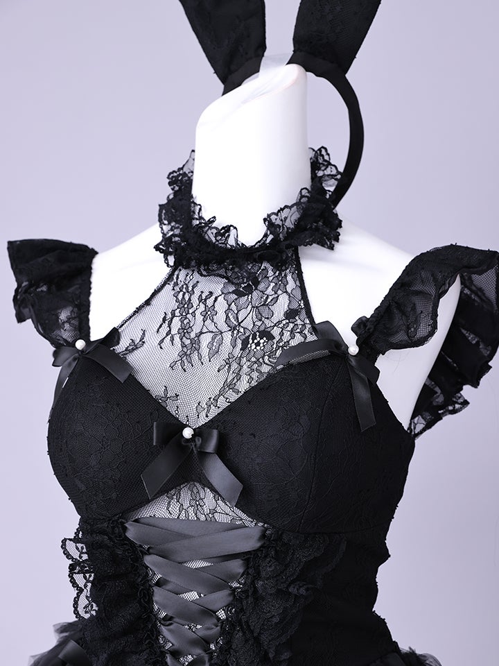 【4点セット】10th BUNNY Black Lace Limited Edition バニーガール vcsbn-260159-ac