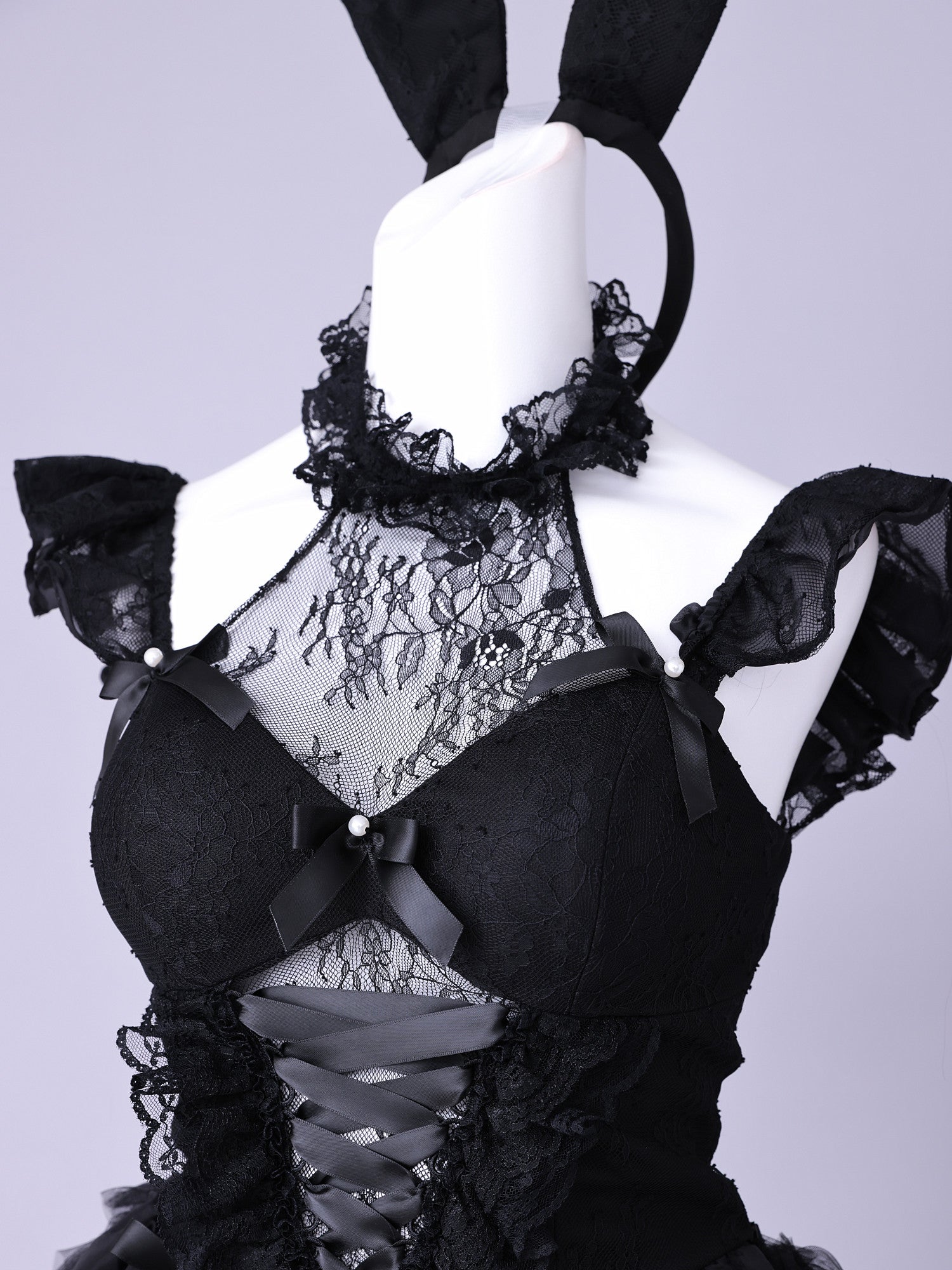 【4点セット】10th BUNNY Black Lace Limited Edition バニーガール vcsbn-260159-ac
