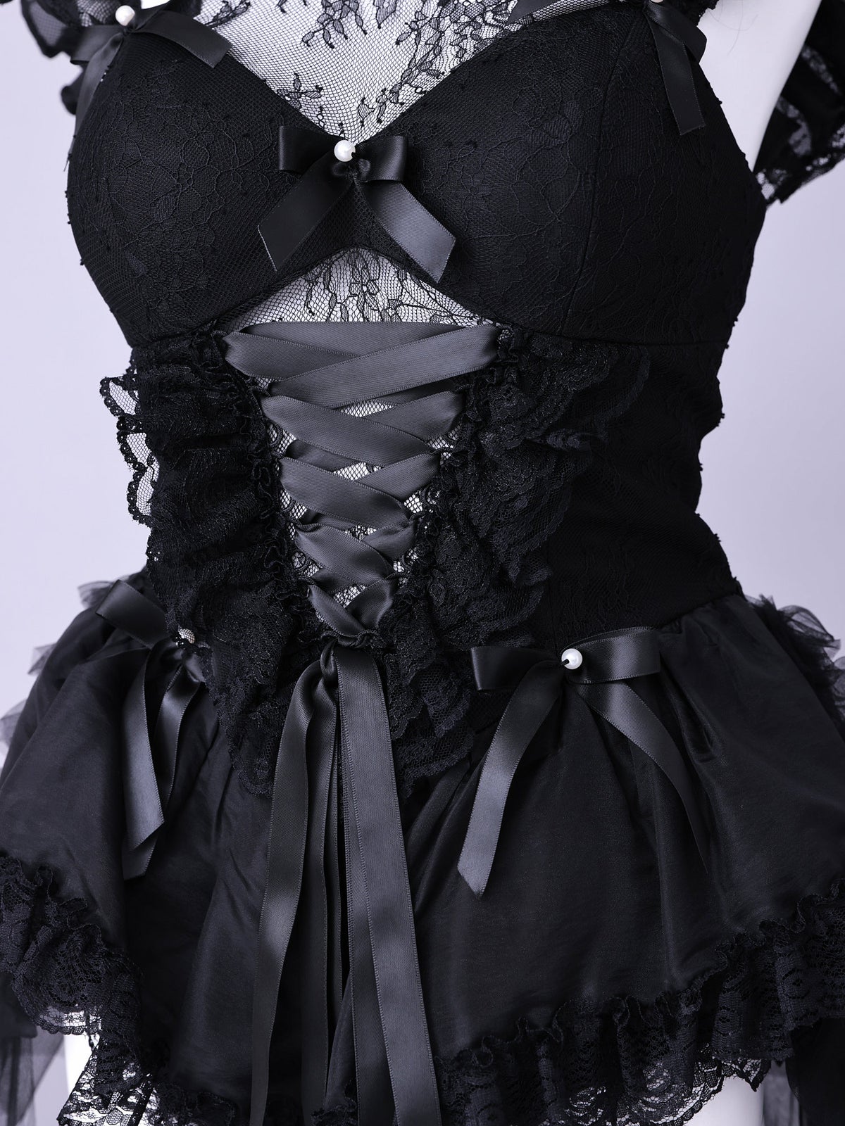 【4点セット】10th BUNNY Black Lace Limited Edition バニーガール vcsbn-260159-ac