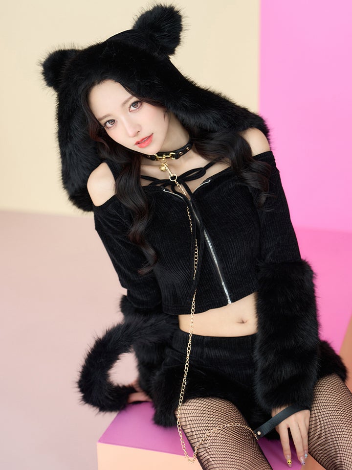 【6点セット】Wild Party Animal - Black CAT Ver. ワイルドパーティーアニマル - ブラックキャット vcsct-26023-1-wh