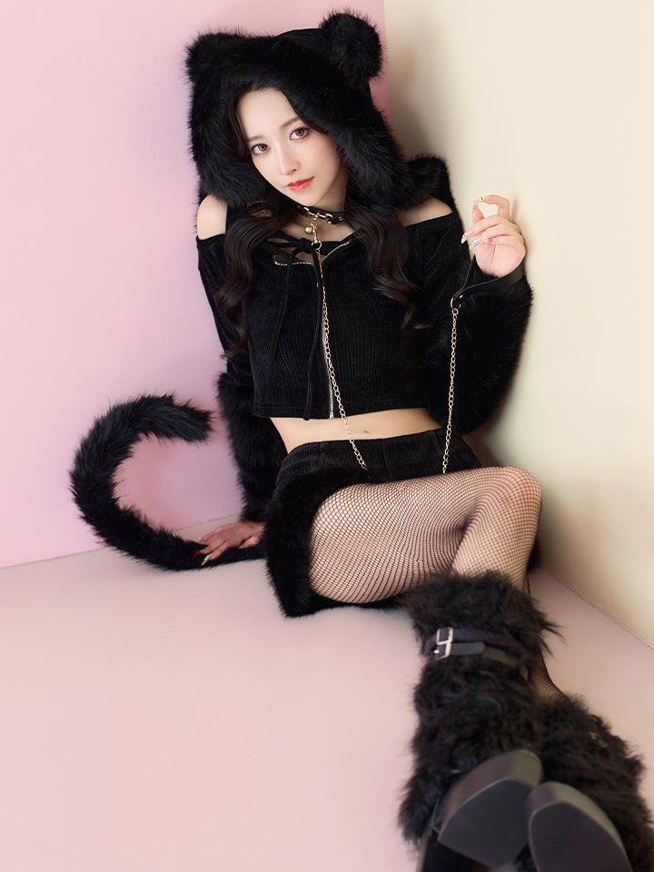 【6点セット】Wild Party Animal - Black CAT Ver. ワイルドパーティーアニマル - ブラックキャット vcsct-26023-1-wh