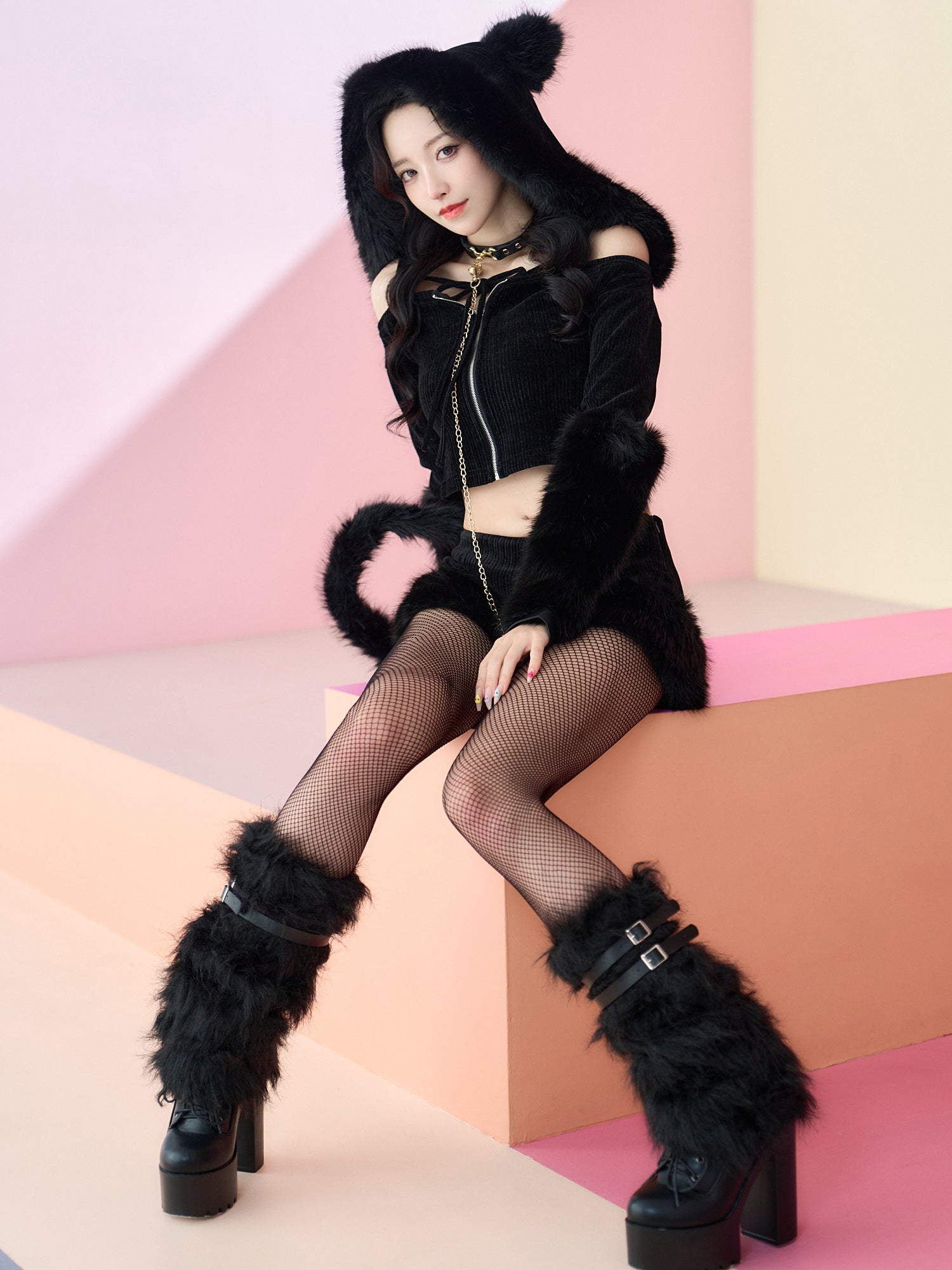 【6点セット】Wild Party Animal - Black CAT Ver. ワイルドパーティーアニマル - ブラックキャット vcsct-26023-1-wh