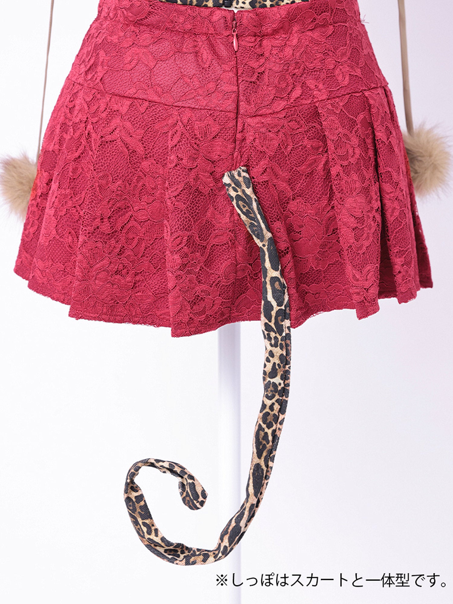 【3点セット】Y2KGYAU !! ヒョウ柄ファーアニマルギャルコスプレ vcsot-260163-1-yp-ac