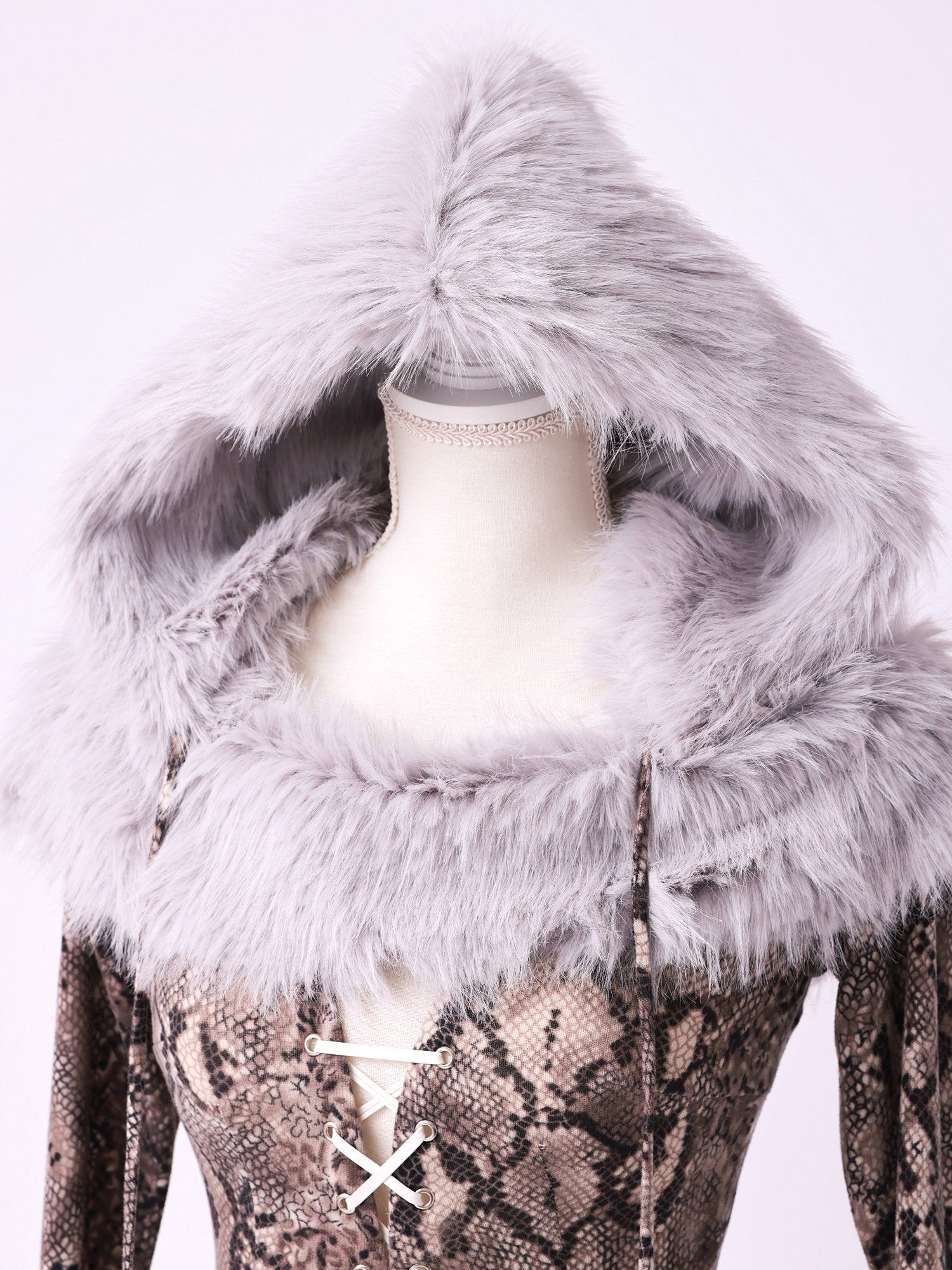【3点セット】Fluffy Wild Party Snake Print Ver. フラッフィーワイルドパーティー パイソン柄 vcsot-250231-3-ac