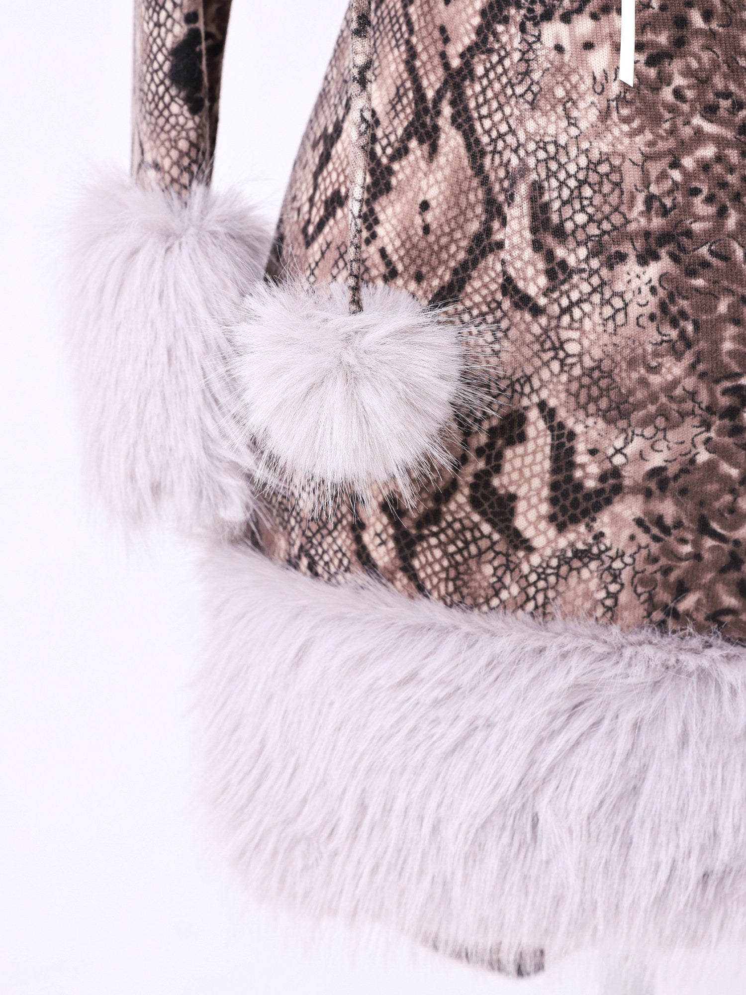 【3点セット】Fluffy Wild Party Snake Print Ver. フラッフィーワイルドパーティー パイソン柄 vcsot-250231-3-ac