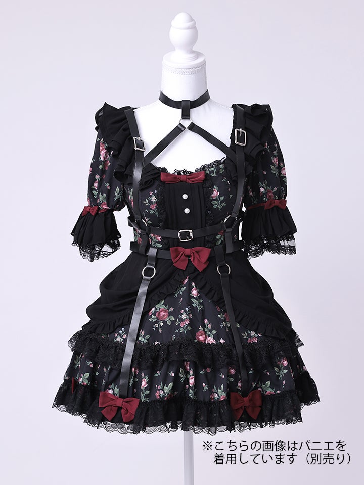 【3点セット】vanityME. × Chiroru コラボ Umber Secret Garden シークレットガーデン クラシカルフリルメイド ホワイト ブラック vcsot-260158a-ch-ac