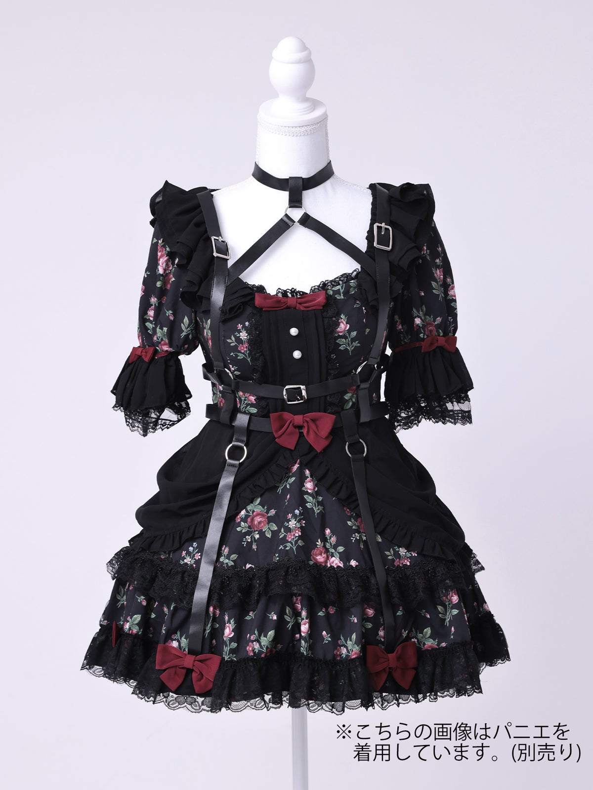 【3点セット】vanityME. × Chiroru コラボ Umber Secret Garden シークレットガーデン クラシカルフリルメイド ホワイト ブラック vcsot-260158a-ch-ac
