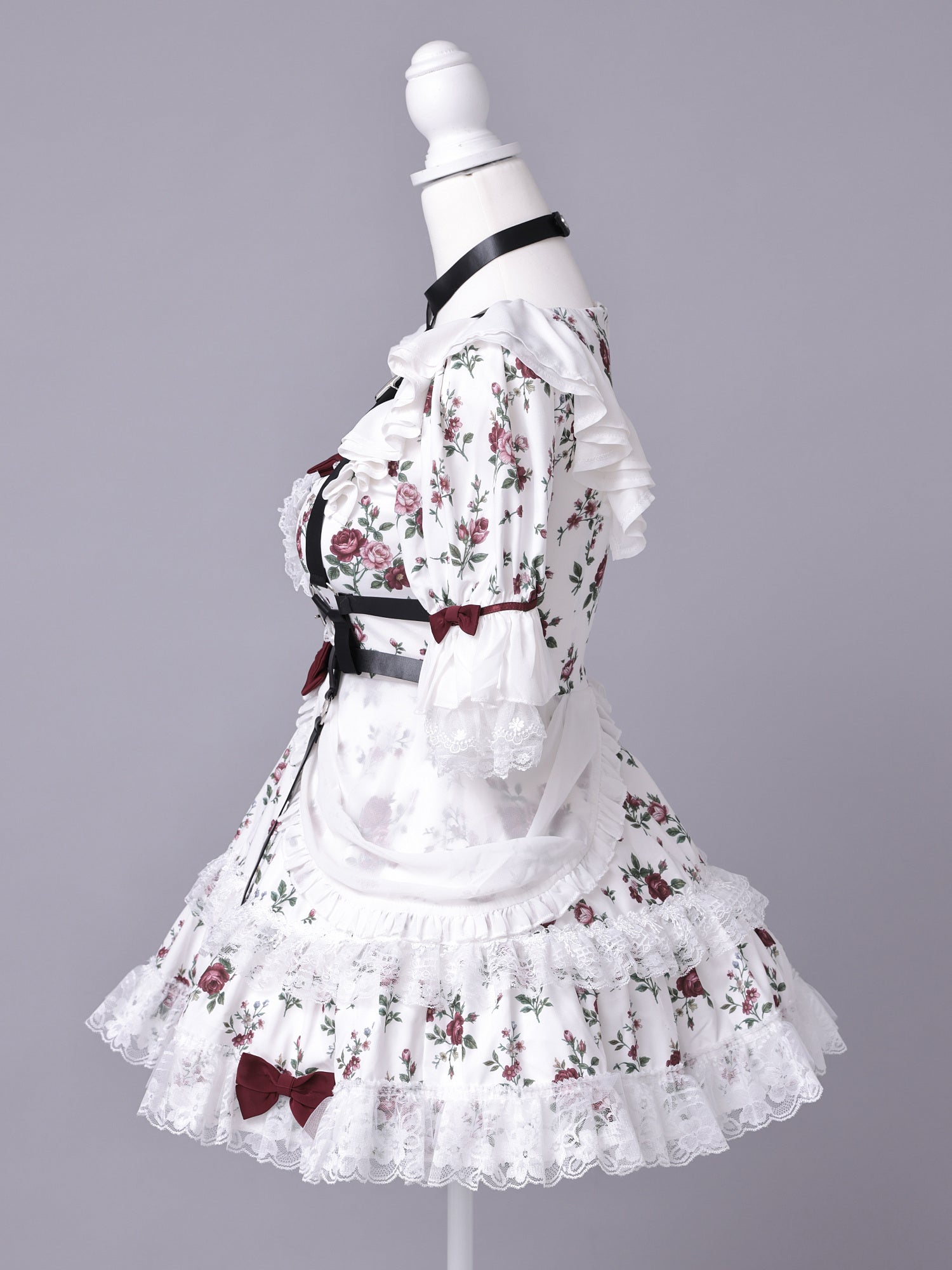 【3点セット】vanityME. × Chiroru コラボ Umber Secret Garden シークレットガーデン クラシカルフリルメイド ホワイト ブラック vcsot-260158a-ch-ac