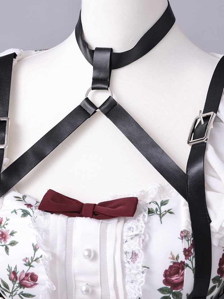 【3点セット】vanityME. × Chiroru コラボ Umber Secret Garden シークレットガーデン クラシカルフリルメイド ホワイト ブラック vcsot-260158a-ch-ac