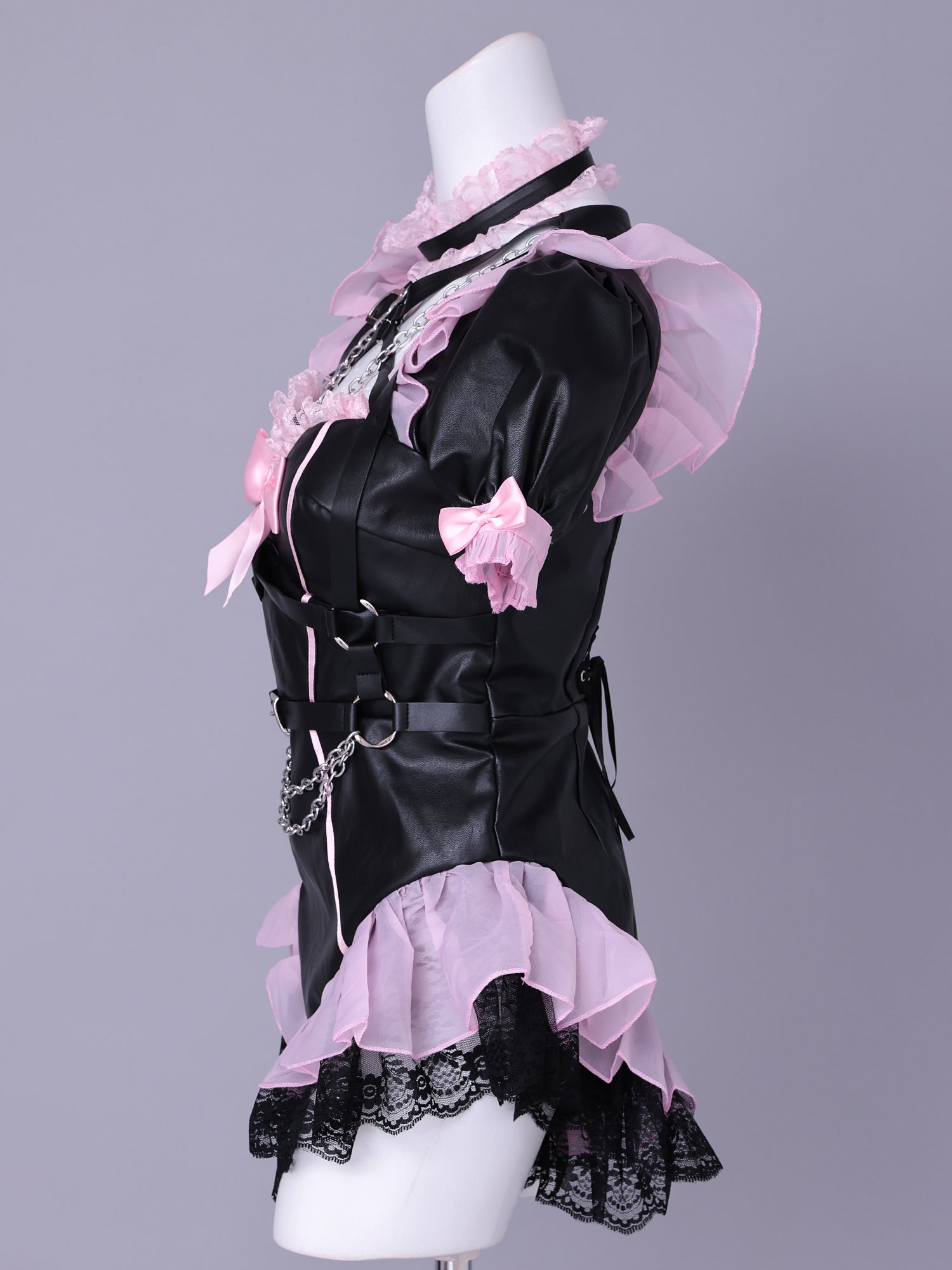 【5点セット】vanityME. × Chiroru コラボ Umber Doll アンバードール バニーコスプレ ブラック×ピンク ブラック×パープル vcsbn-260157-ac
