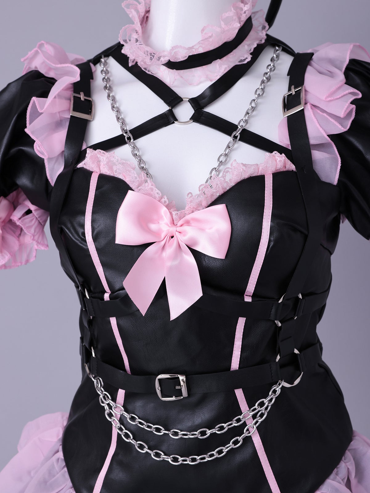 【5点セット】vanityME. × Chiroru コラボ Umber Doll アンバードール バニーコスプレ ブラック×ピンク ブラック×パープル vcsbn-260157-ac