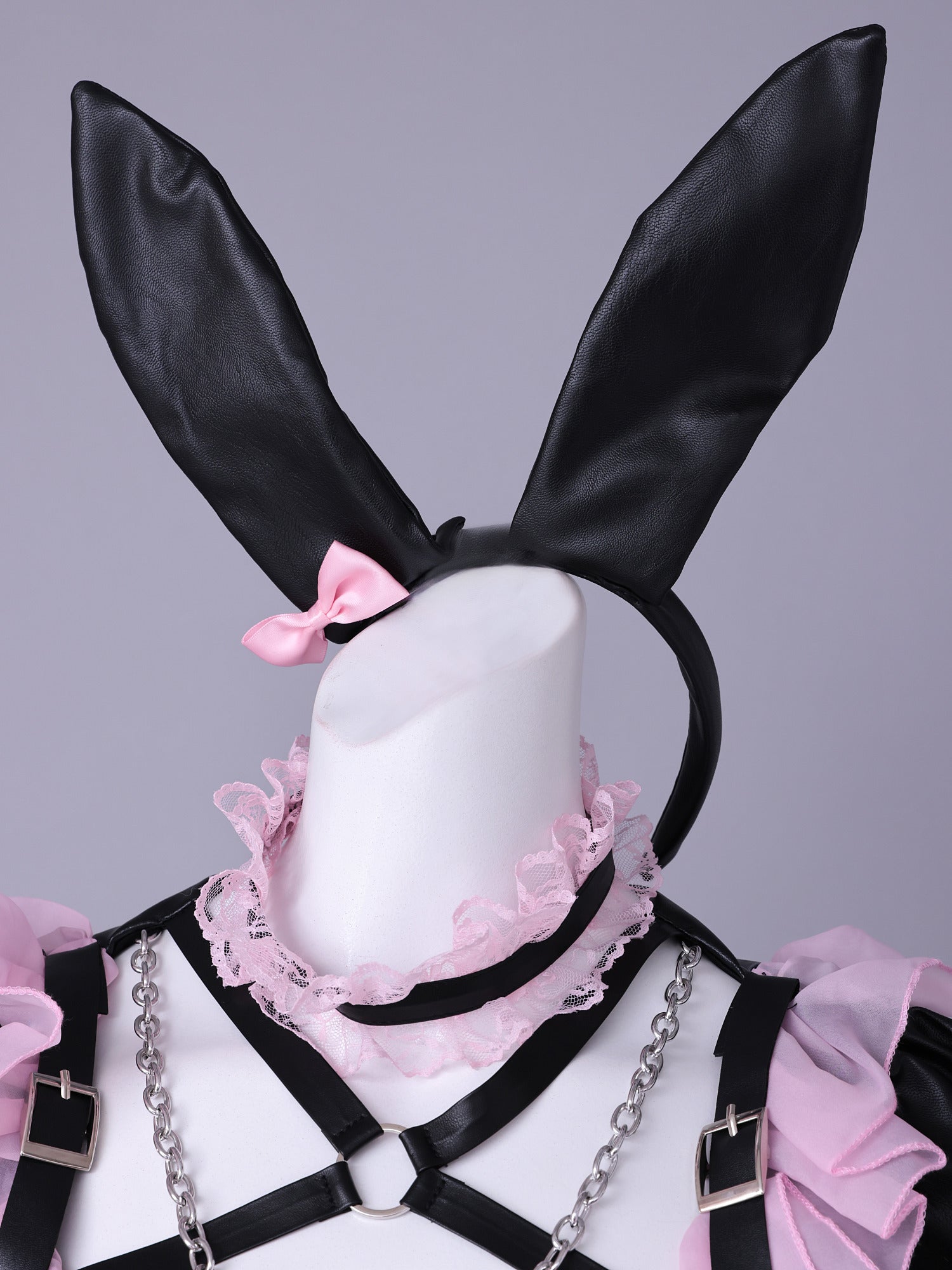 【5点セット】vanityME. × Chiroru コラボ Umber Doll アンバードール バニーコスプレ ブラック×ピンク ブラック×パープル vcsbn-260157-ac