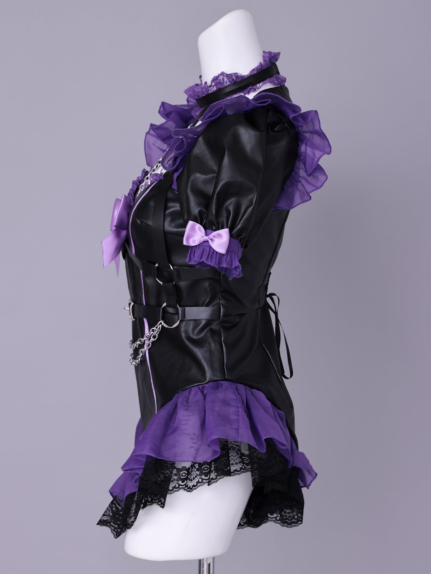 【5点セット】vanityME. × Chiroru コラボ Umber Doll アンバードール バニーコスプレ ブラック×ピンク ブラック×パープル vcsbn-260157-ac