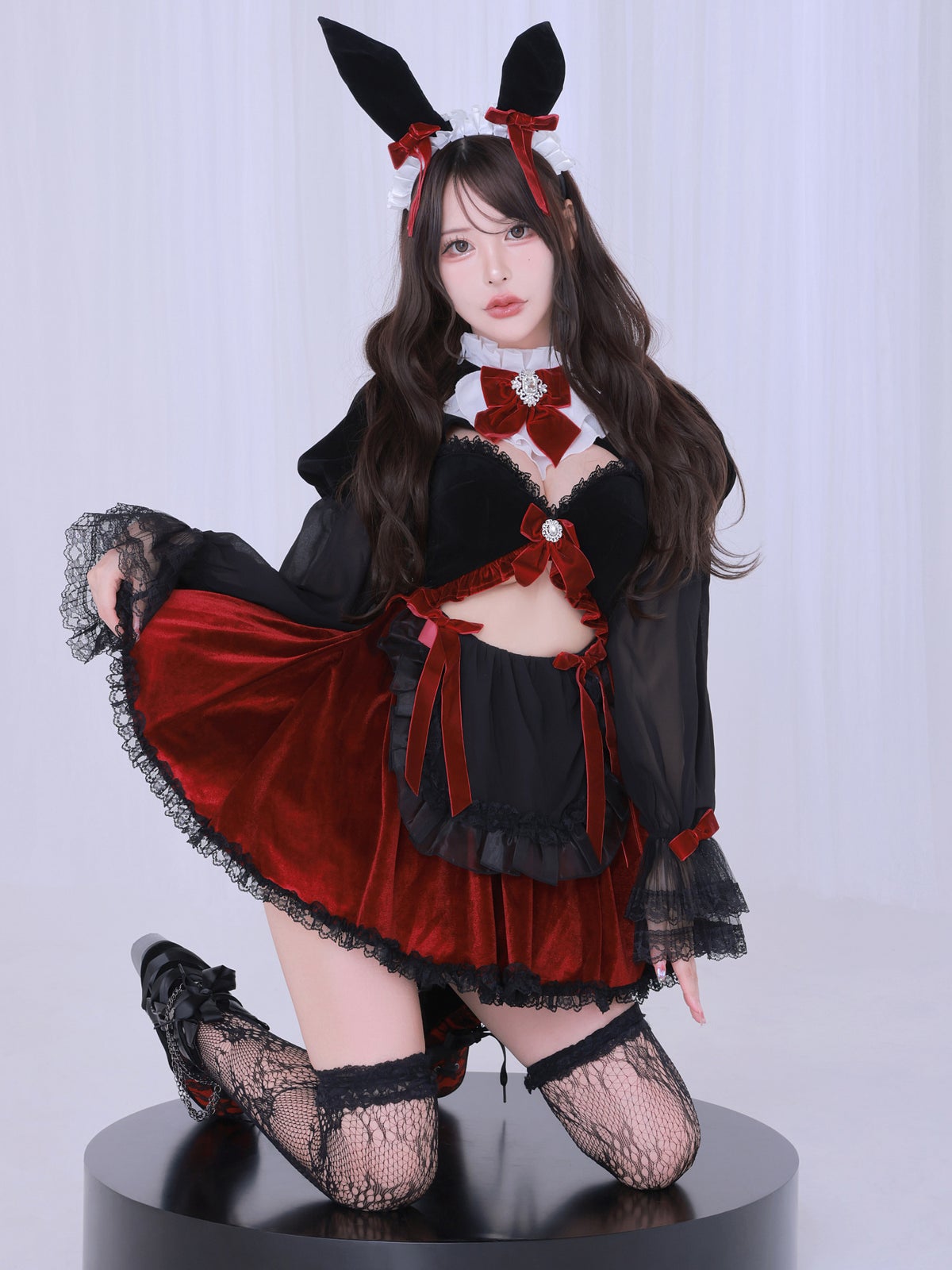 【2点セット】vanityME. × Chiroru コラボ UmberTwilight Bunny トワイライトバニー バニーコスプレ ブラック vcsbn-260156-ac