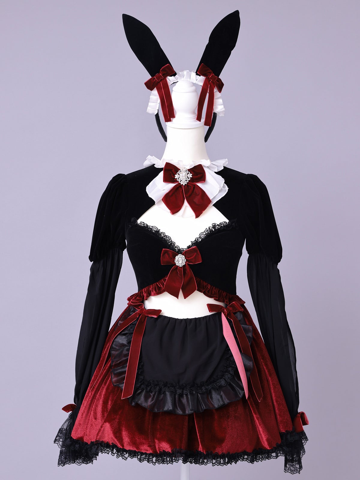 【2点セット】vanityME. × Chiroru コラボ UmberTwilight Bunny トワイライトバニー バニーコスプレ ブラック vcsbn-260156-ac