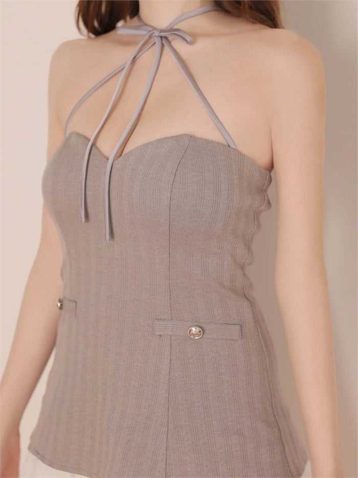 ROBE de FLEURS ローブドフルール リボンニットチュールフレアミニキャバドレス fm4199
