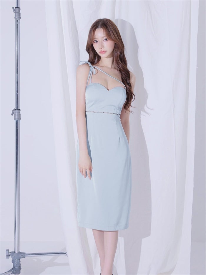 ROBE de FLEURS anier.ROBE ローブドフルール アニエルローブ Satin Trace Midi Dress fm-anier5105-c