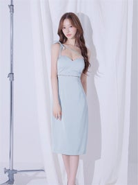 ROBE de FLEURS anier.ROBE ローブドフルール アニエルローブ Satin Trace Midi Dress fm-anier5105-c