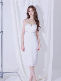 ROBE de FLEURS anier.ROBE ローブドフルール アニエルローブ Satin Trace Midi Dress fm-anier5105-c