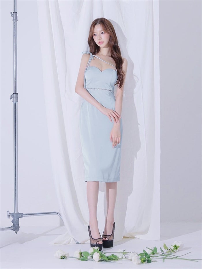 ROBE de FLEURS anier.ROBE ローブドフルール アニエルローブ Satin Trace Midi Dress fm-anier5105-c