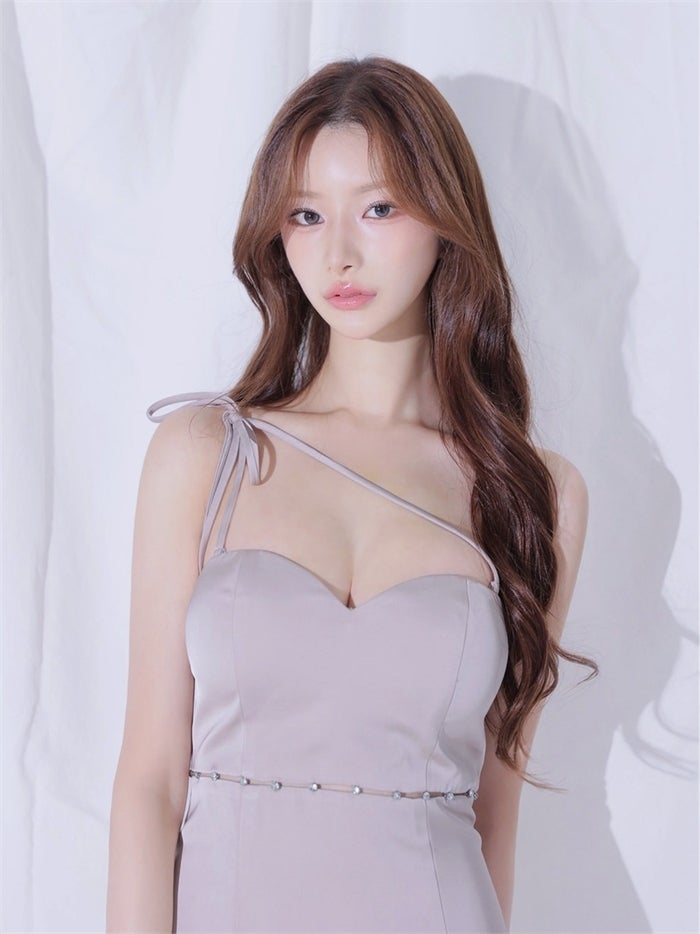 ROBE de FLEURS anier.ROBE ローブドフルール アニエルローブ Satin Trace Midi Dress fm-anier5105