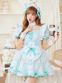 【9点セット】【Malymoon】 パステルハートチェックメイド mlcs26101