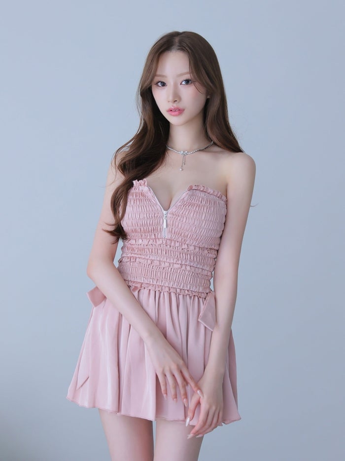 ROBE de FLEURS anier.ROBE ローブドフルール アニエルローブ Kitten Ribbon Dress fm-anier4088-c