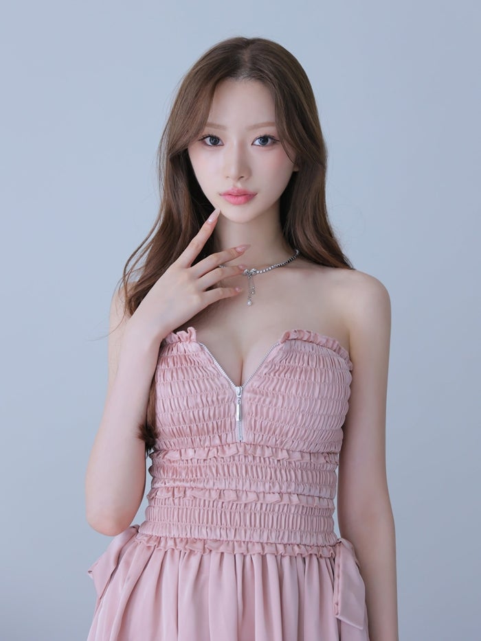 ROBE de FLEURS anier.ROBE ローブドフルール アニエルローブ Kitten Ribbon Dress fm-anier4088-c