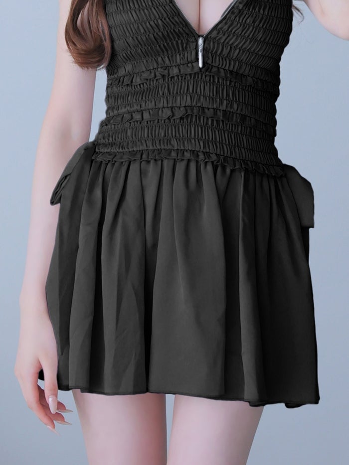 ROBE de FLEURS anier.ROBE ローブドフルール アニエルローブ Kitten Ribbon Dress fm-anier4088-c