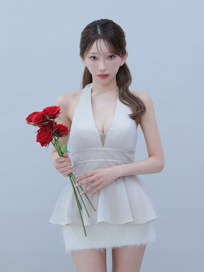 ROBE de FLEURS anier.ROBE ローブドフルール アニエルローブ Swan Veil Dress fm-anier5101-c