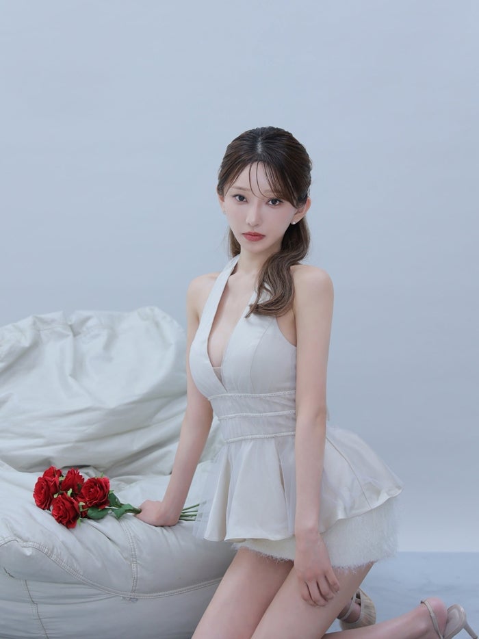 ROBE de FLEURS anier.ROBE ローブドフルール アニエルローブ Swan Veil Dress fm-anier5101-c